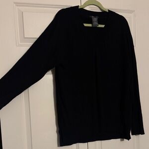 Matty M Black V-Neck Sweater